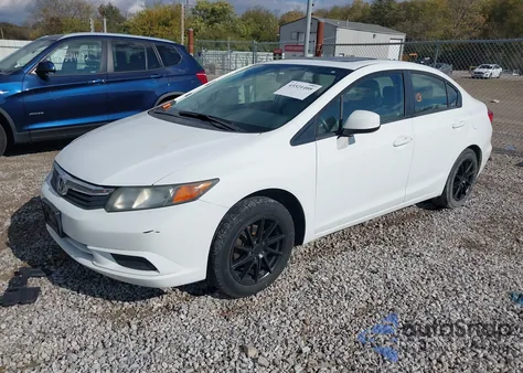 2012 Honda Civic Ex из США, поврежденный, VIN 19XFB2F88CE004385